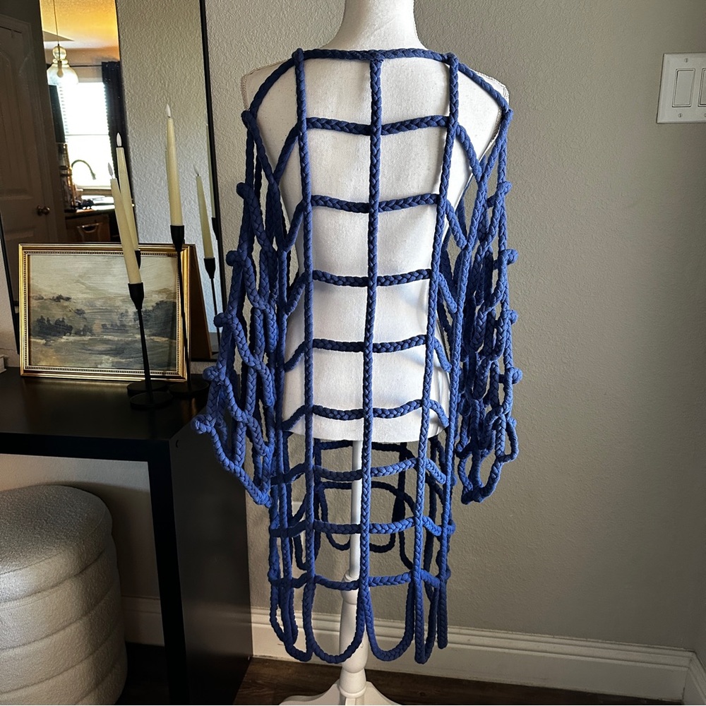 Kasia Kulenty Simone Dress Cobalt Blue Beach Coverup - Picture 4 of 6
